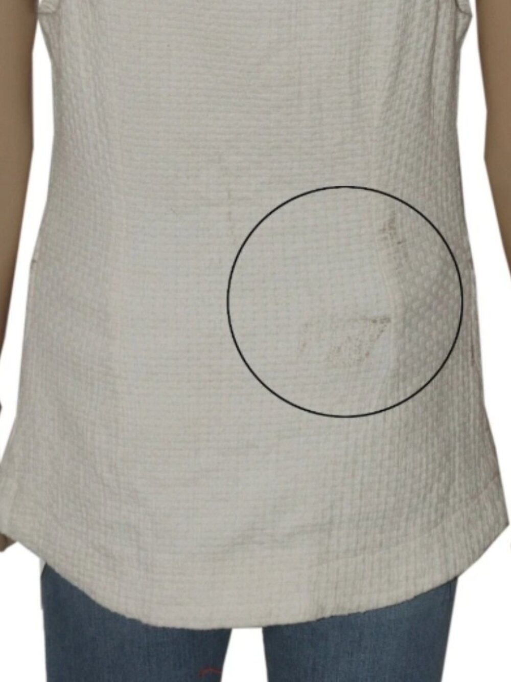 Free People Coastal Classy Sleeveless High-neck Button Top XS - Picture 5 of 5